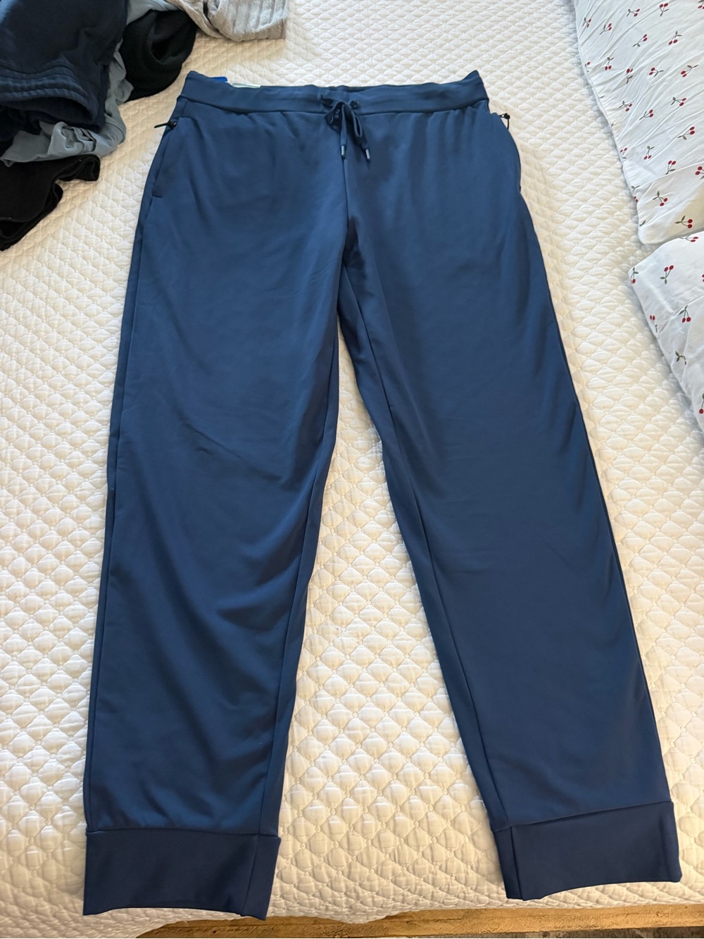 32 Degrees Men's Navy Blue Athletic Drawstring Joggers